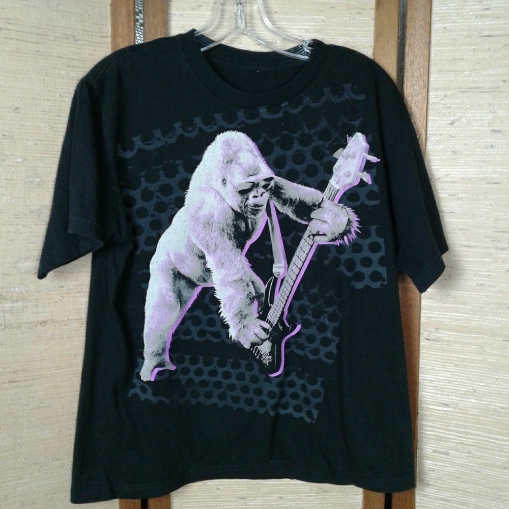 Graphic t shirt Gorilla Black